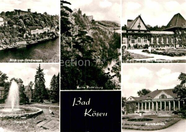 Bad Koesen Gradierwerk Ruine Rudelsburg Med Badean