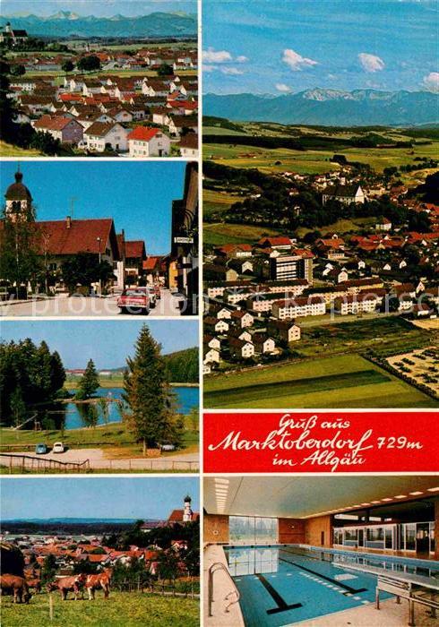 Marktoberdorf Teilansichten Frei und Hallenbad Panora