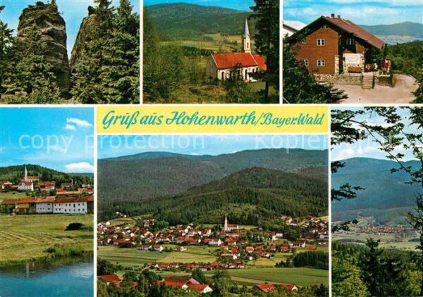 Hohenwarth Koetzting Felsformation Kirche Berghütte Panorama