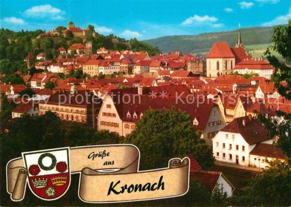 Kronach Oberfranken Panorama mit Burg