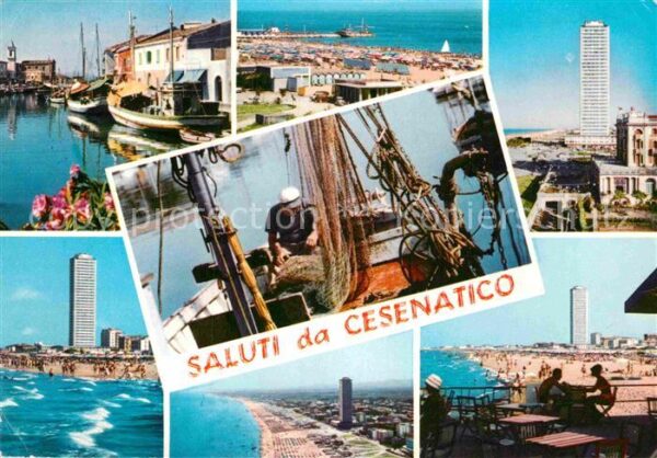 Cesenatico Strandpartien Hafen Fischerboot