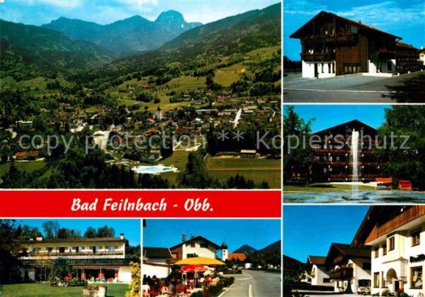 Bad Feilnbach Panorama Strassenpartien Fontäne
