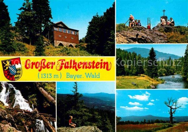 Falkenstein Rinchnach Grosser Falkenstein Gipfelkreuz Wasserf