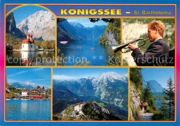 Koenigssee St Bartholomä Malerwinkel Echobläser Se