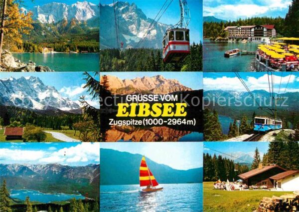 Eibsee Zugspitze Eibseehotel Eibseealm Seilbah