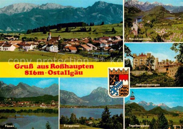 Rosshaupten Forggensee Panorama Neuschwanstein Hohenschwangau