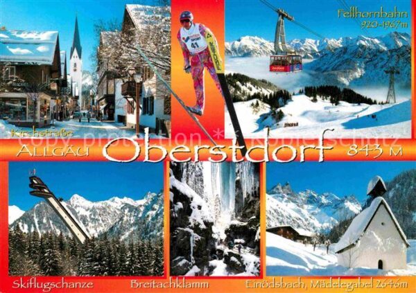 Oberstdorf Kirchstrasse Fellhornbahn Skiflugschanz