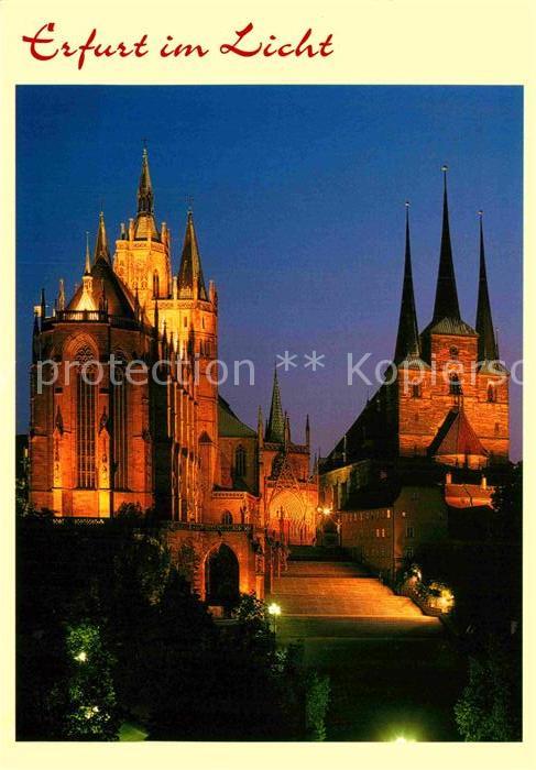 Erfurt Domberg mit Mariendom und Severikirche