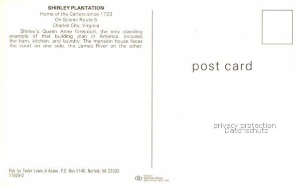 Charles City Virginia Shirley Plantation Home of the Carters – Bild 2