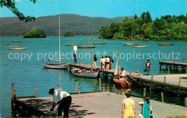 Bowness Lake Windermere Bootsanleger Segelboot