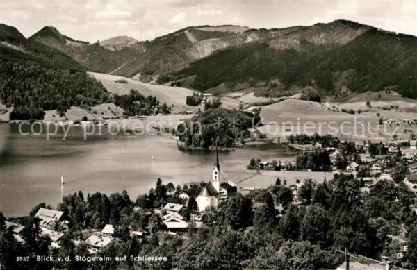Schliersee Panorama Blick von der Stögeralm Alpen