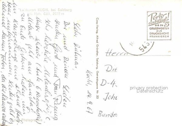 Kuchl Gesamtansicht Luftkurort mit Hohem Göll – Bild 2