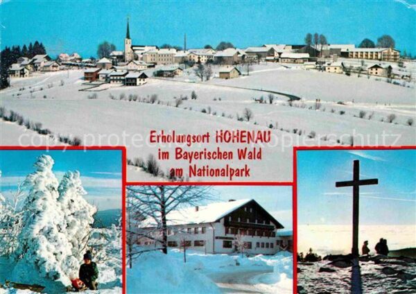 Hohenau Niederbayern Winterpanorama Nationalpark Bayerischer