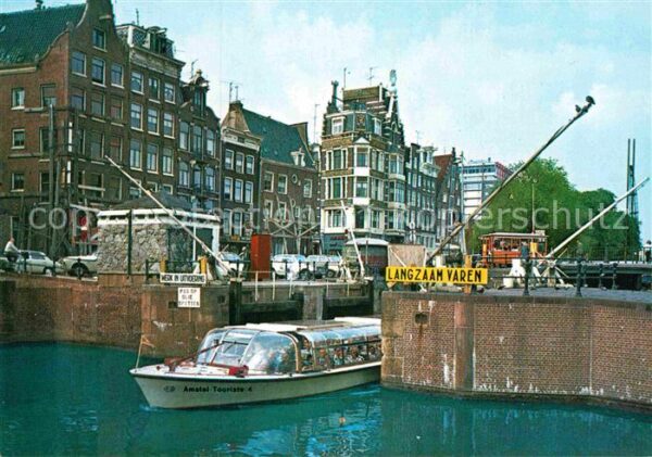 Amsterdam Niederlande Haarlemmersluizen Ausflugsboot Rundfahr