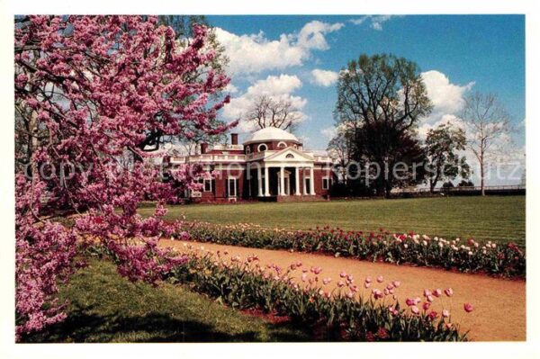 Charlottesville Virginia West Front of Monticello President Jeff
