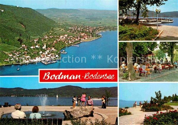 Bodman Bodensee Uferpromenade Gaststätte Fliegeraufnahm