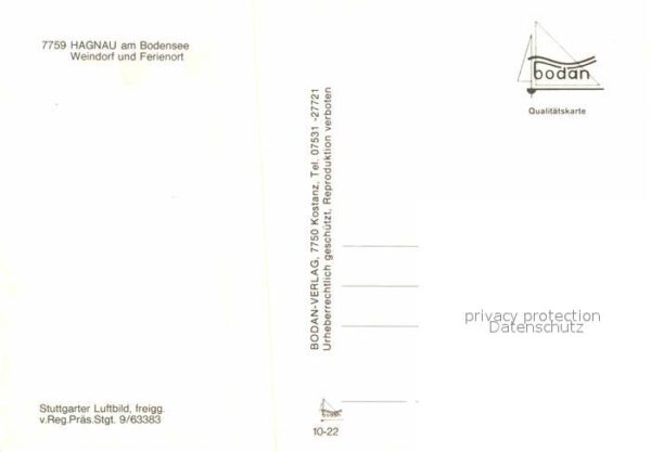 Hagnau Bodensee Weindorf und Ferienort Fliegeraufnahme – Bild 2