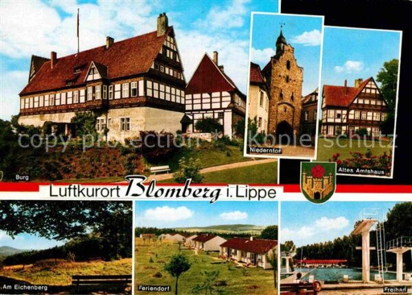 Blomberg Lippe Burg Niederntor Altes Amtshaus Freibad