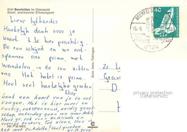 Beerfelden Odenwald Ortsansichten mit Kirche Viadukt – Bild 2