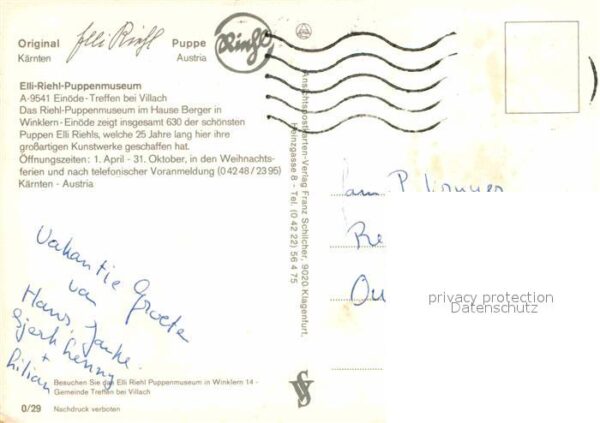 Treffen Ossiacher See Kaernten Elli Riehl Puppenmuseum – Bild 2
