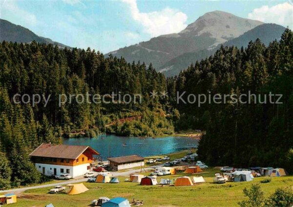 Soell Tirol Camping am Moorsee gegen Hohe Salve Luf