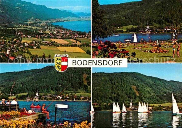 Bodensdorf Ossiacher See Alpenpanorama Badestrand Angeln Segeln
