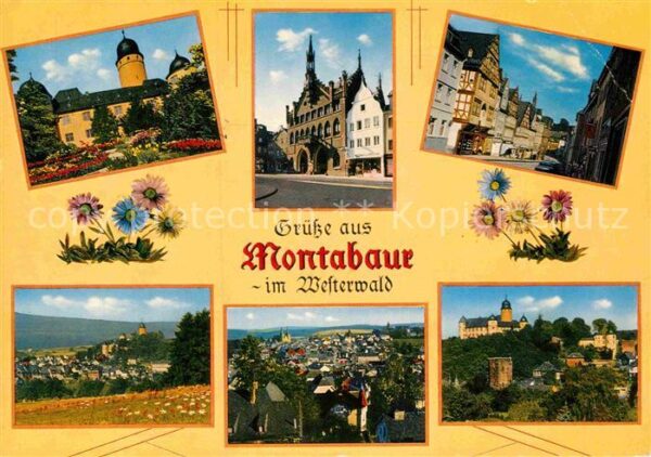 Montabaur Westerwald Teilansichten Altstadt Schloss