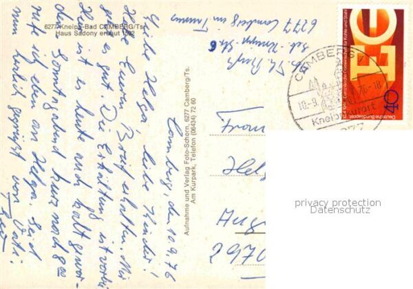 Bad Camberg Kneippbad Haus Sadony 16. Jhdt. Histori – Bild 2