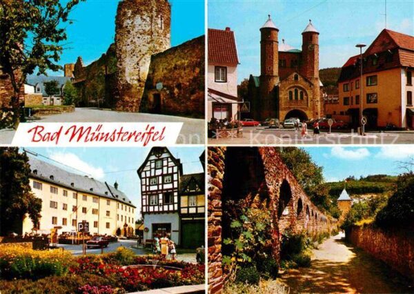 Bad Muenstereifel Teilansichten Innenstadt Burg Stadtmaue