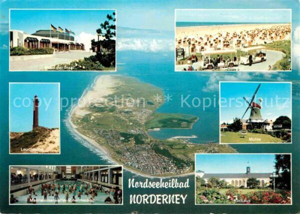 Norderney Nordseebad Haus der Insel Nordstrand Windmühle Leu