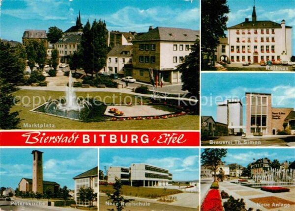 Bitburg Marktplatz Rathaus Brauerei Th Simon Ne