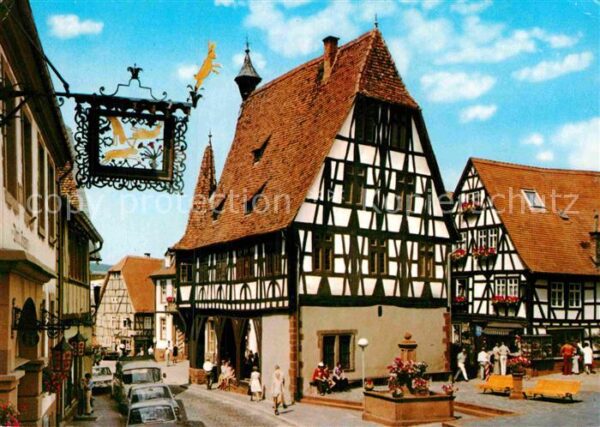Michelstadt Rathaus 15. Jhdt. Historisches Gebäude