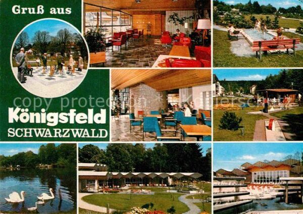 Koenigsfeld Schwarzwald Parkanlagen Hotel Restaurant Minigolf W