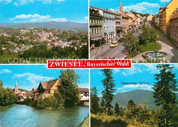 Zwiesel Niederbayern Panorama Falkenstein Bayerischer Wald O
