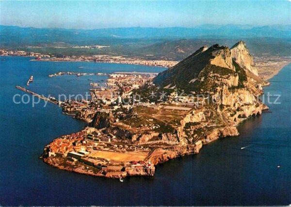 Gibraltar The Rock El Penon vista aerea
