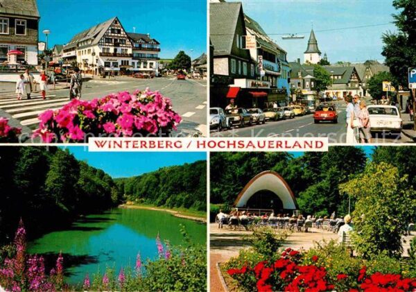 Winterberg Hochsauerland Hauptstrasse Musikpavillon Park Waldsee