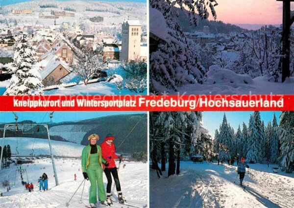 Fredeburg Schmallenberg Panorama Wintersportplatz Schlepplift S
