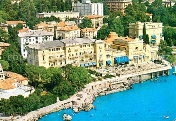 Opatija Abbazia Hotel Restaurant am Wasser Fliegeraufna