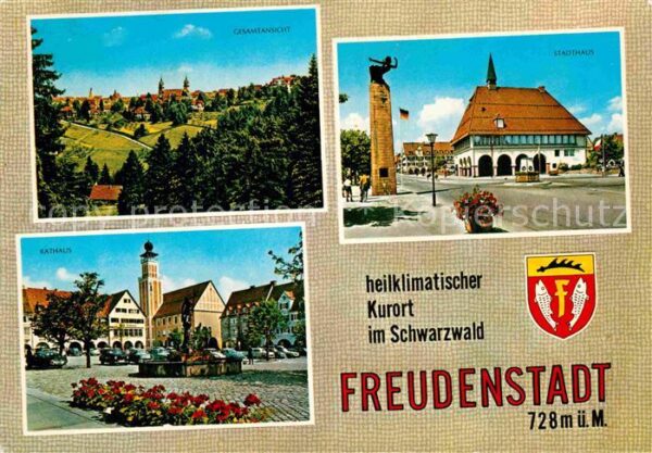 Freudenstadt Kurort im Schwarzwald Stadthaus Denkmal