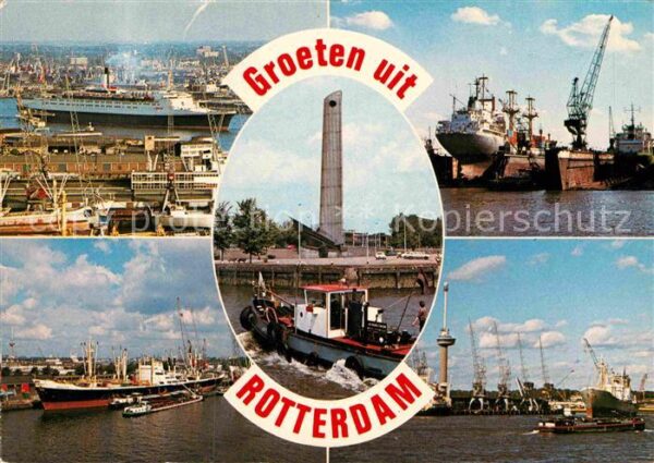 Rotterdam Hafen Fähre Hochseedampfer Werft Schiff