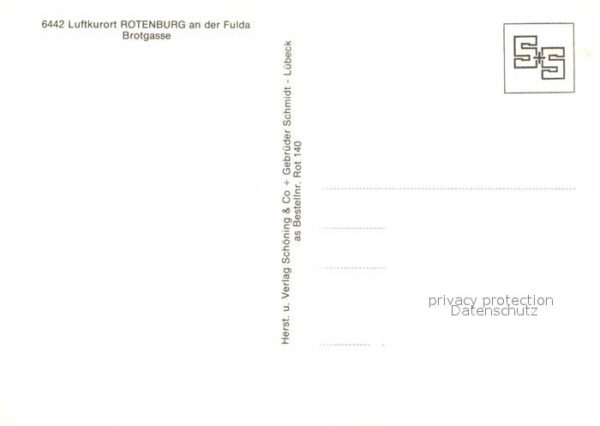 Rotenburg Fulda Brotgasse Fachwerkhäuser Luftkurort – Bild 2