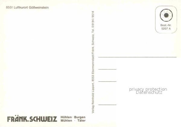 Goessweinstein Ansicht mit Burg – Bild 2