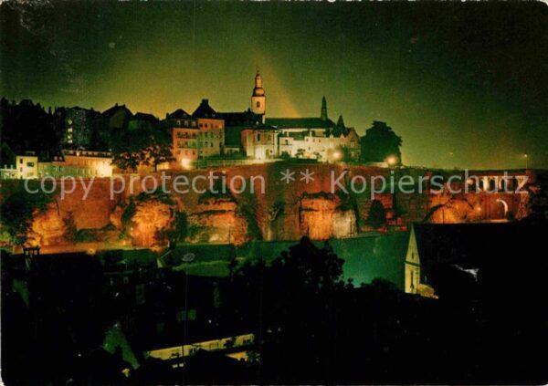 LUXEMBOURG  Luxemburg Les illuminations de la Corniche