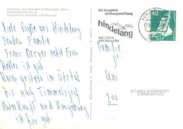 Hindelang Panorama Heiklimatischer Kurort Allgäue – Bild 2