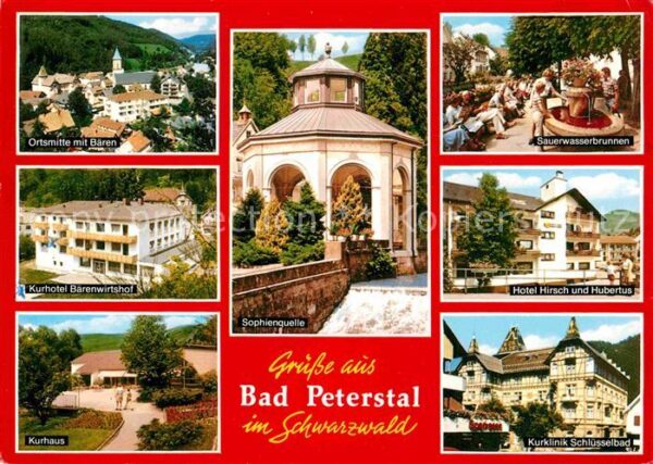 Bad Peterstal-Griesbach Ortsmitte Kurhotel Kurhaus Sauerwasserb
