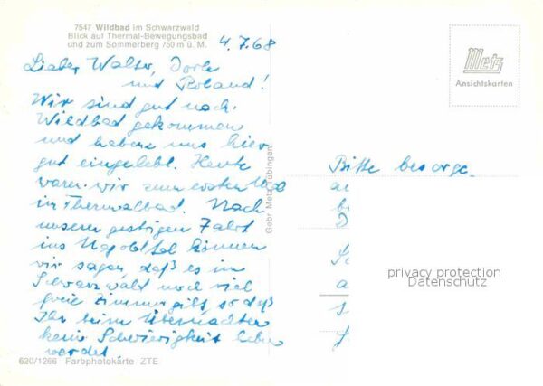 Bad Wildbad Thermal Bewegungsbad Sommerberg Kurort – Bild 2
