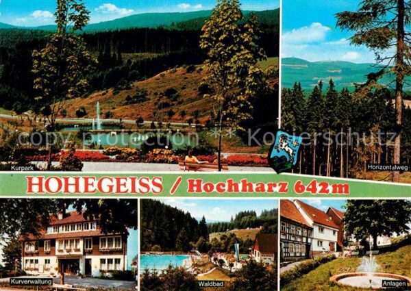 Hohegeiss Harz Kurpark Kurverwaltung Waldbad Anlagen H