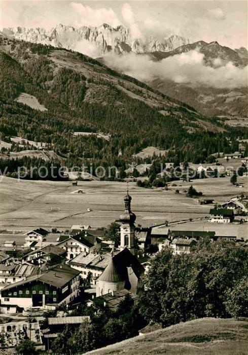 Reit Winkl Panorama mit Blick zum Wilden Kaiser Ka