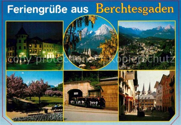 Berchtesgaden Marktplatz Watzmann Alpen Kurgarten Sal
