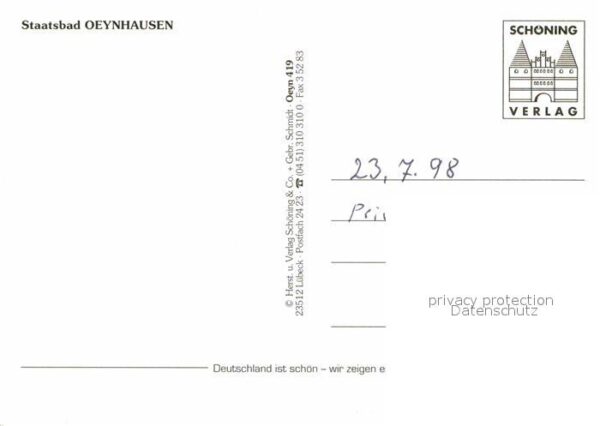 Bad Oeynhausen Kurhaus Denkmal Büste Kurpark Staatsbad – Bild 2